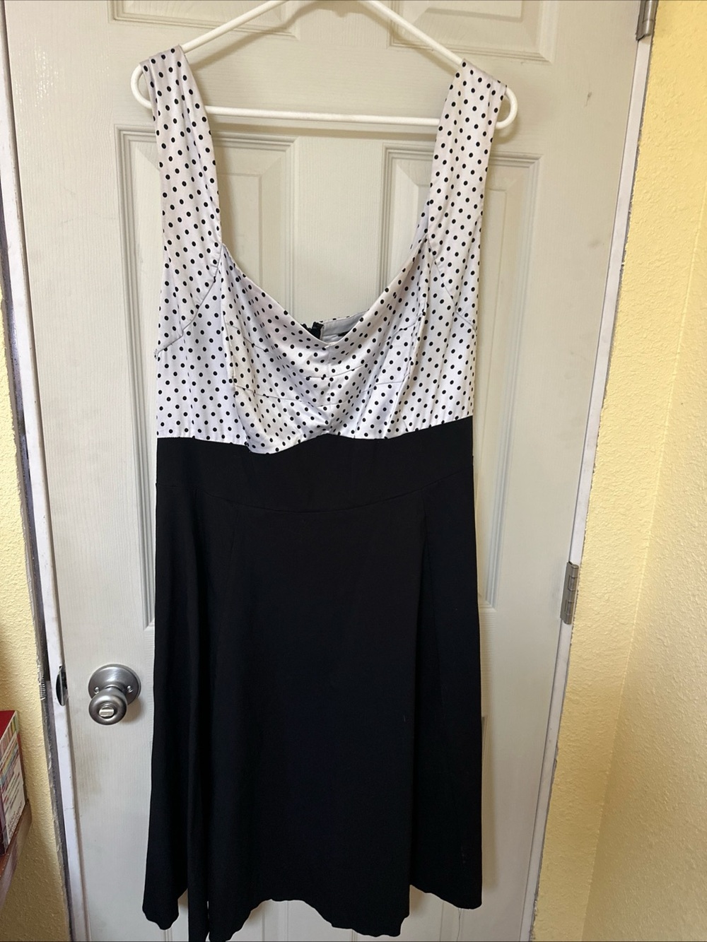 torrid Black & White Polka Dot Midi Dress